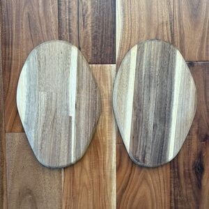 2 x IKEA Acacia Wood Cutting Boards